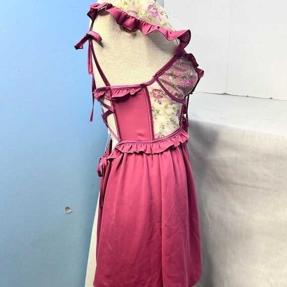 For Love & Lemons Camila Sleeved Slip Dress size small. - Picture 6 of 12